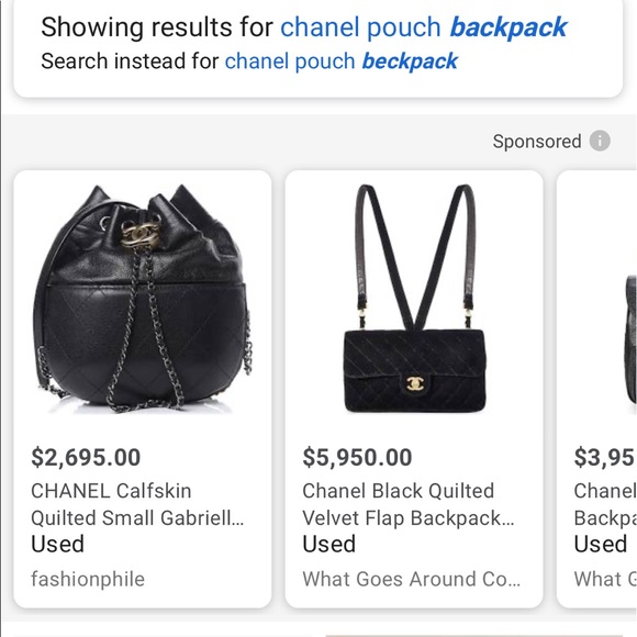 ISO Chanel pouch